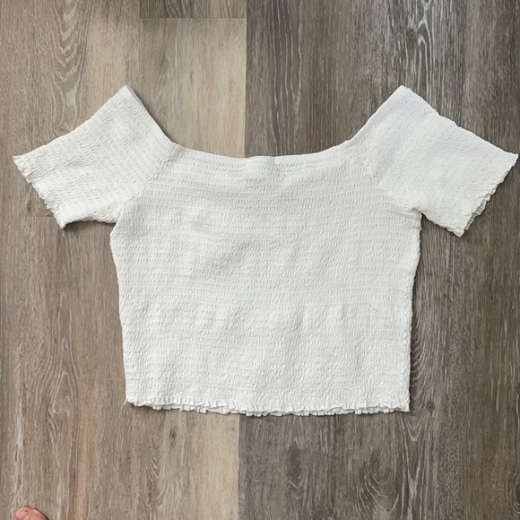 Abound white stretchy crop top - Picture 2 of 3